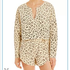 NWT Free People Rain Check Animal Print Lounge Set